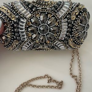 Multi color evening clutch